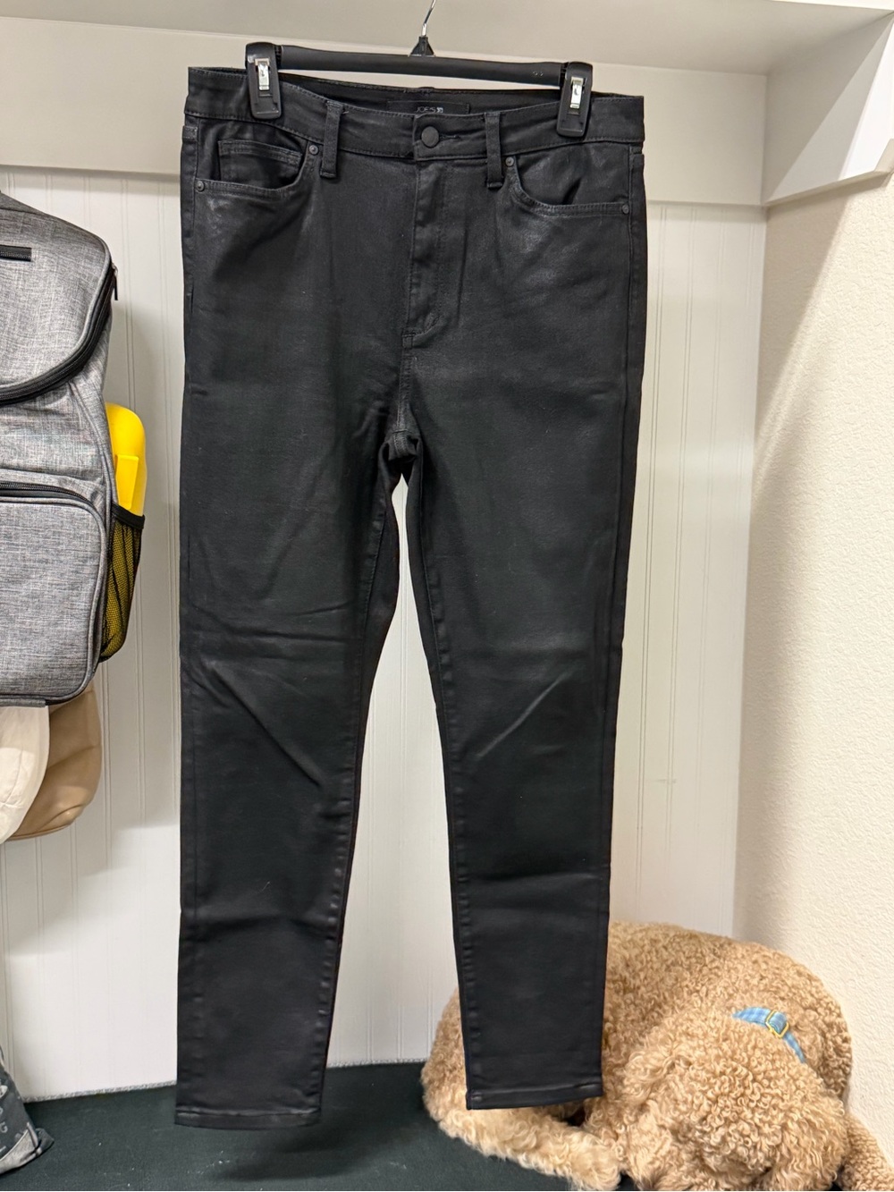 Joe's Jeans Black Coated Skinny Jeans